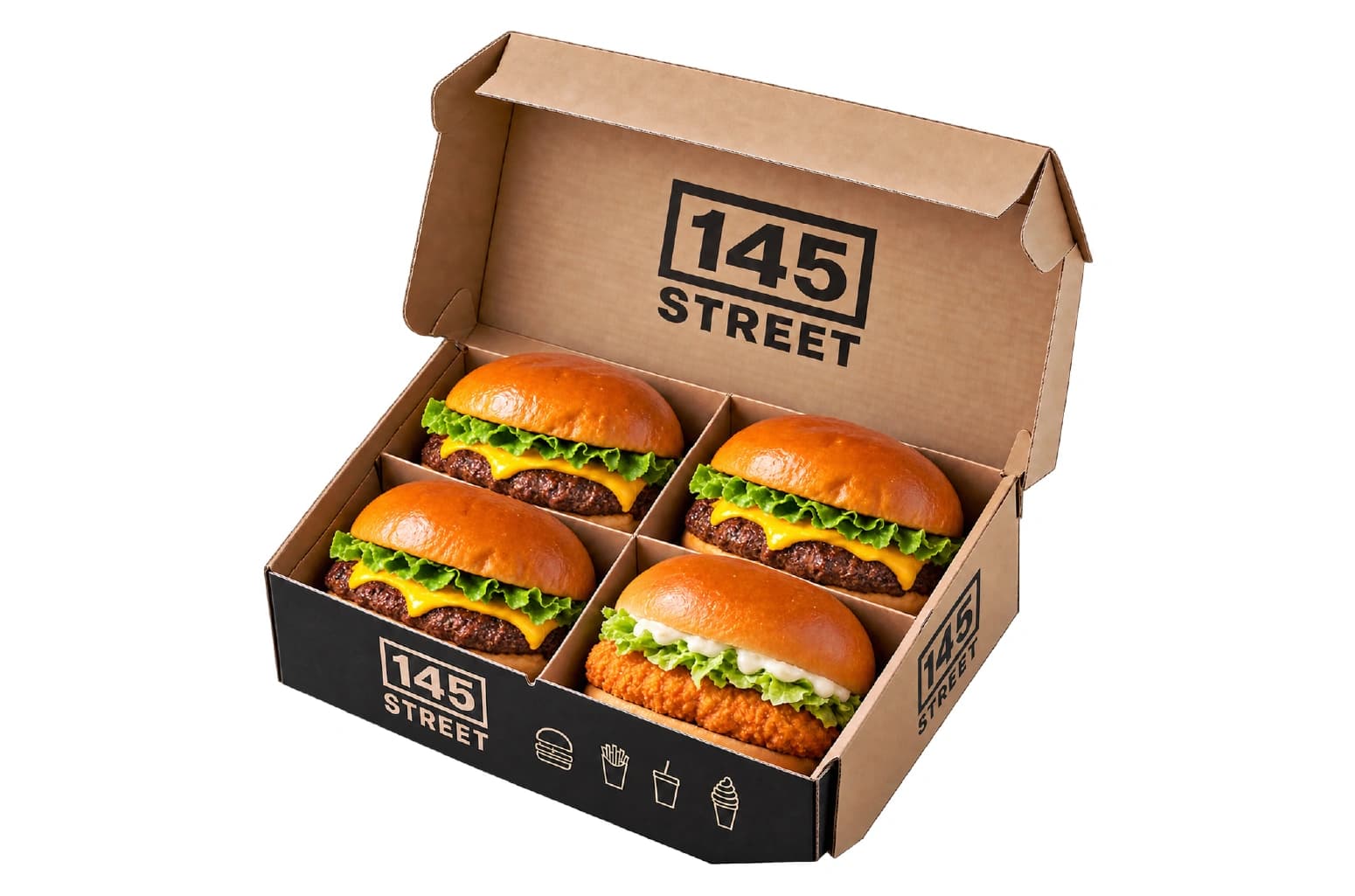 La Burger Box smart ( 3 smart burgers + burger chicken )